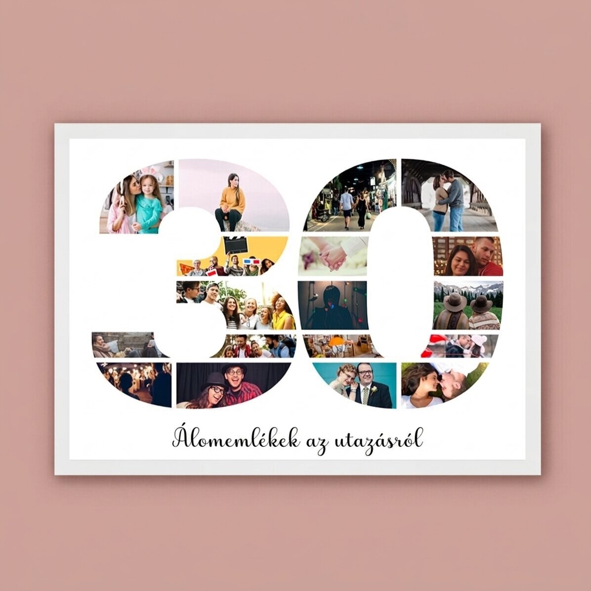 Személyre szabott tájkép fotókkal és szöveggel - 30