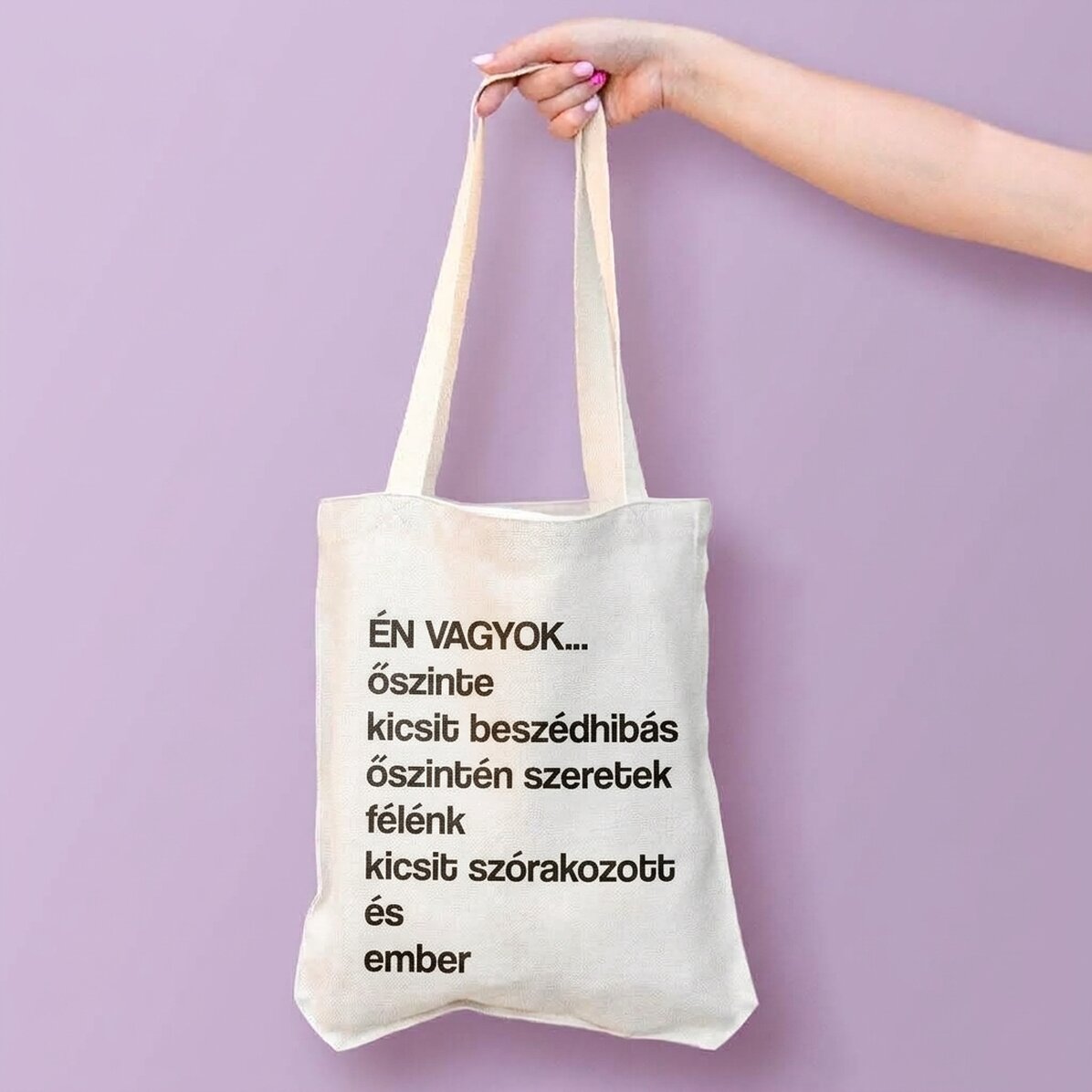 Személyre szabott táska szöveggel - Lista