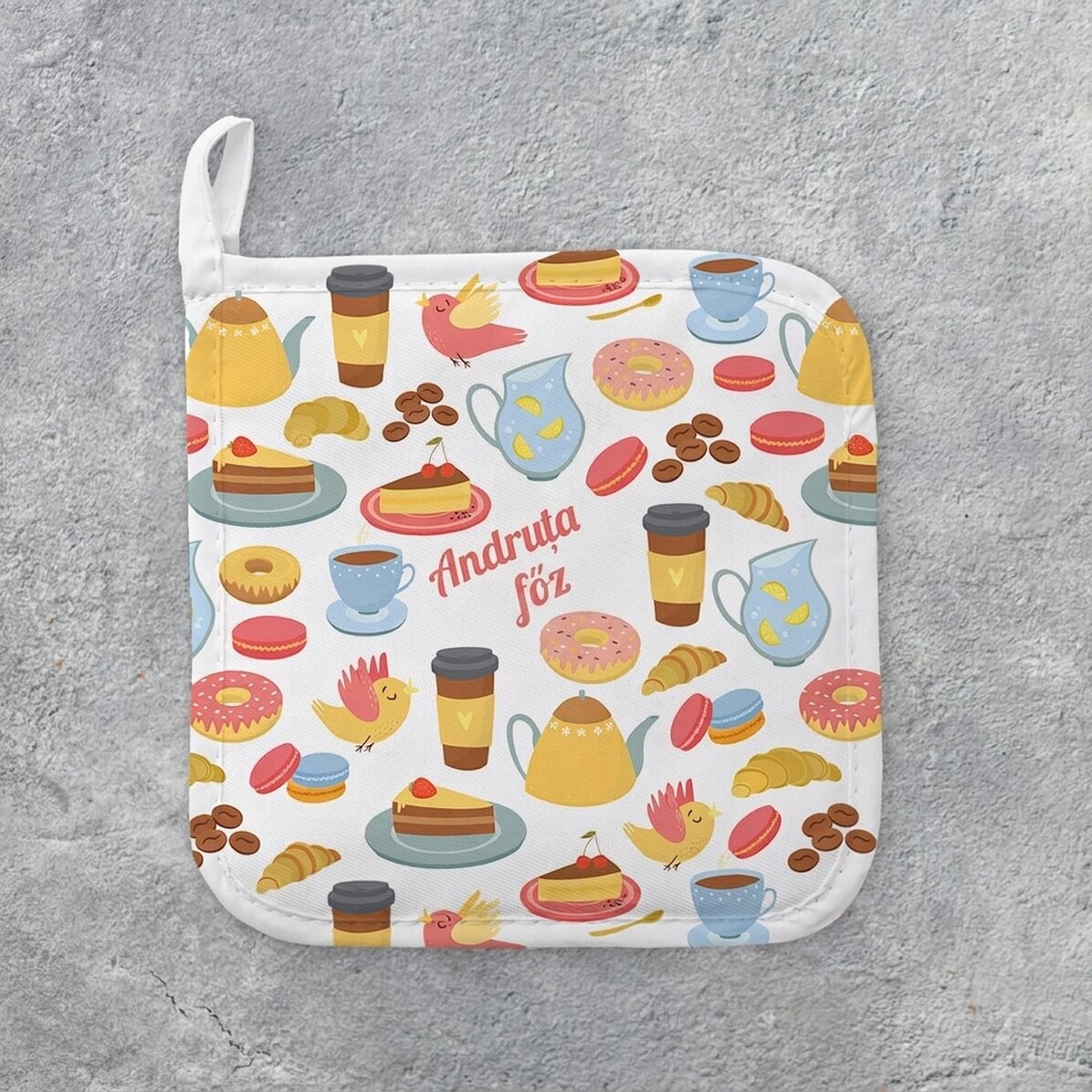 Személyre szabott forró edényfogó szöveggel - Cookies modell