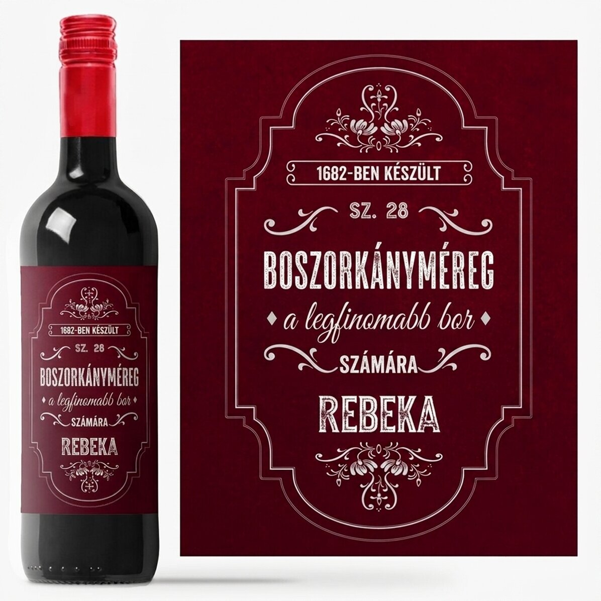 Személyre szabott bor szöveggel - A boszorkány méreg
