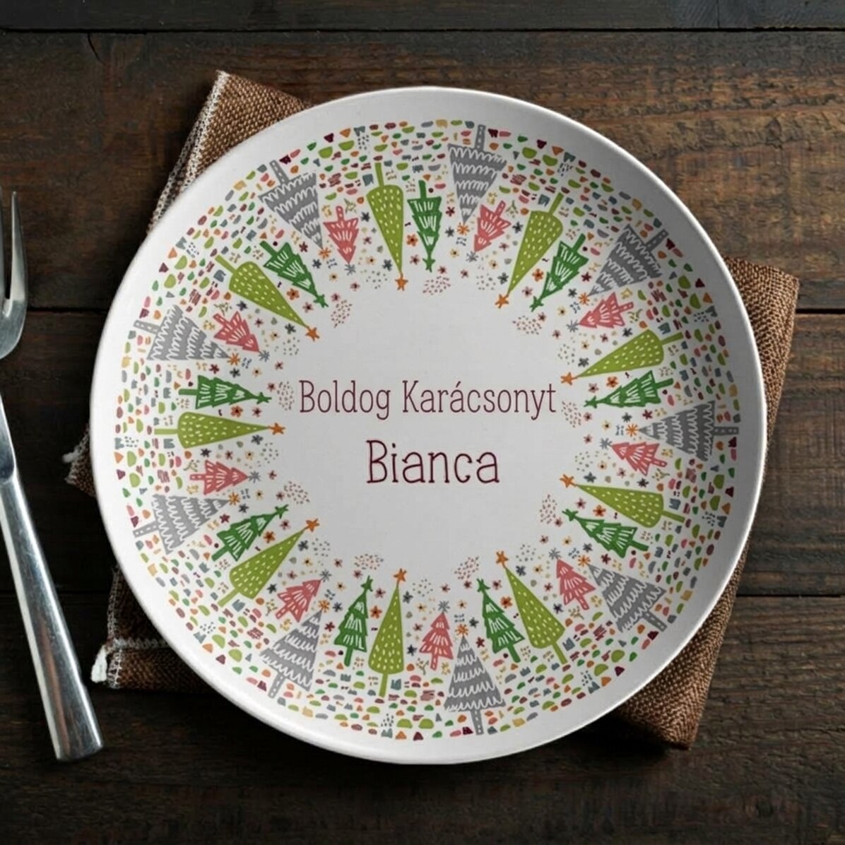 Személyre szabott tábla szöveggel - Karácsony