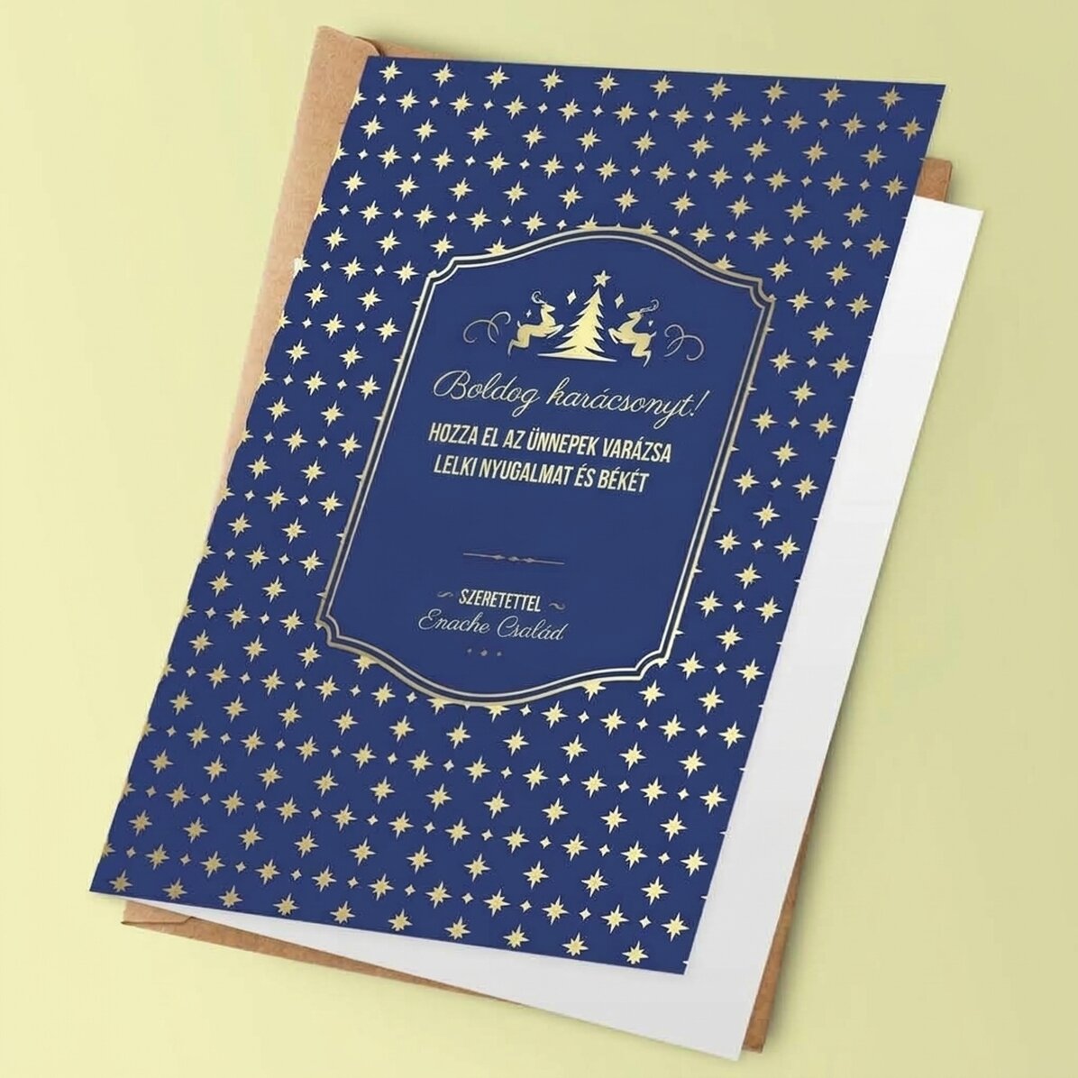 Személyre szabott üdvözlőkártya szöveggel - Sparkle design