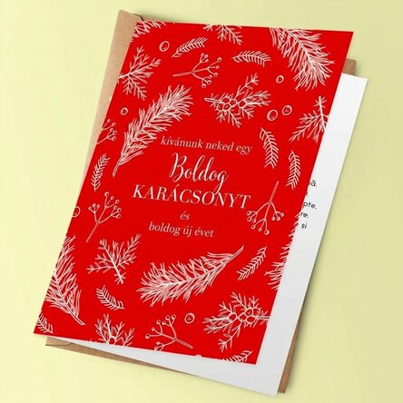 Személyre szabott üdvözlőkártya szöveggel - Model Pin 2