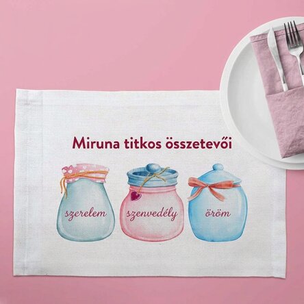 Személyre szabott tányértartó - Jars with love