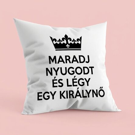 Személyre szabott párna szöveggel - Keep Calm