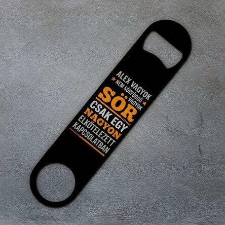 Személyre szabott sörnyitó szöveggel - Elkötelezett kapcsolat