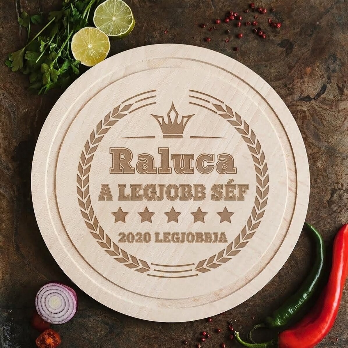 Személyre szabott kerek aprító - Best Chef