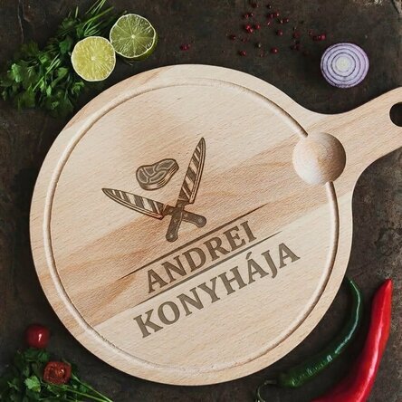 Kerek aprító egyedi fogantyúval - Kések