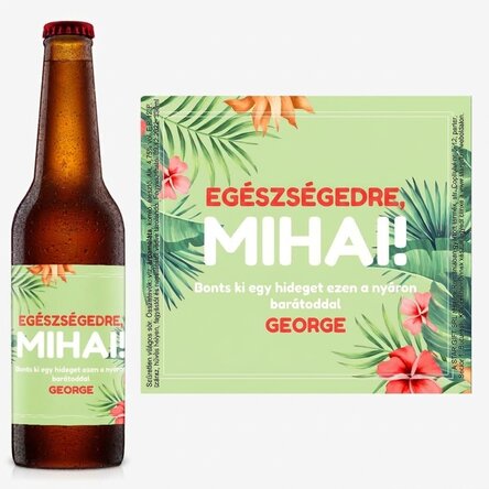 Személyre szabott sör szöveggel - Hibiscus