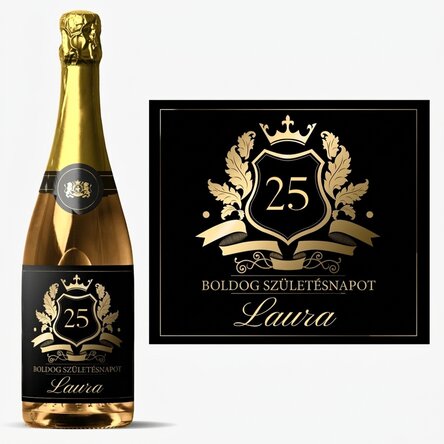 Személyre szabott pezsgő szöveggel - Royalty