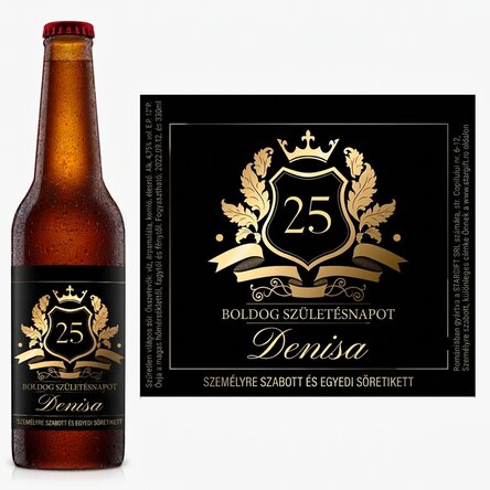 Személyre szabott sör szöveggel - Royalty