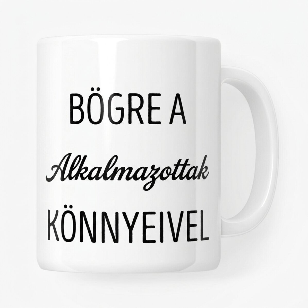 Személyre szabott bögre szöveggel - Alkalmazott könnyei