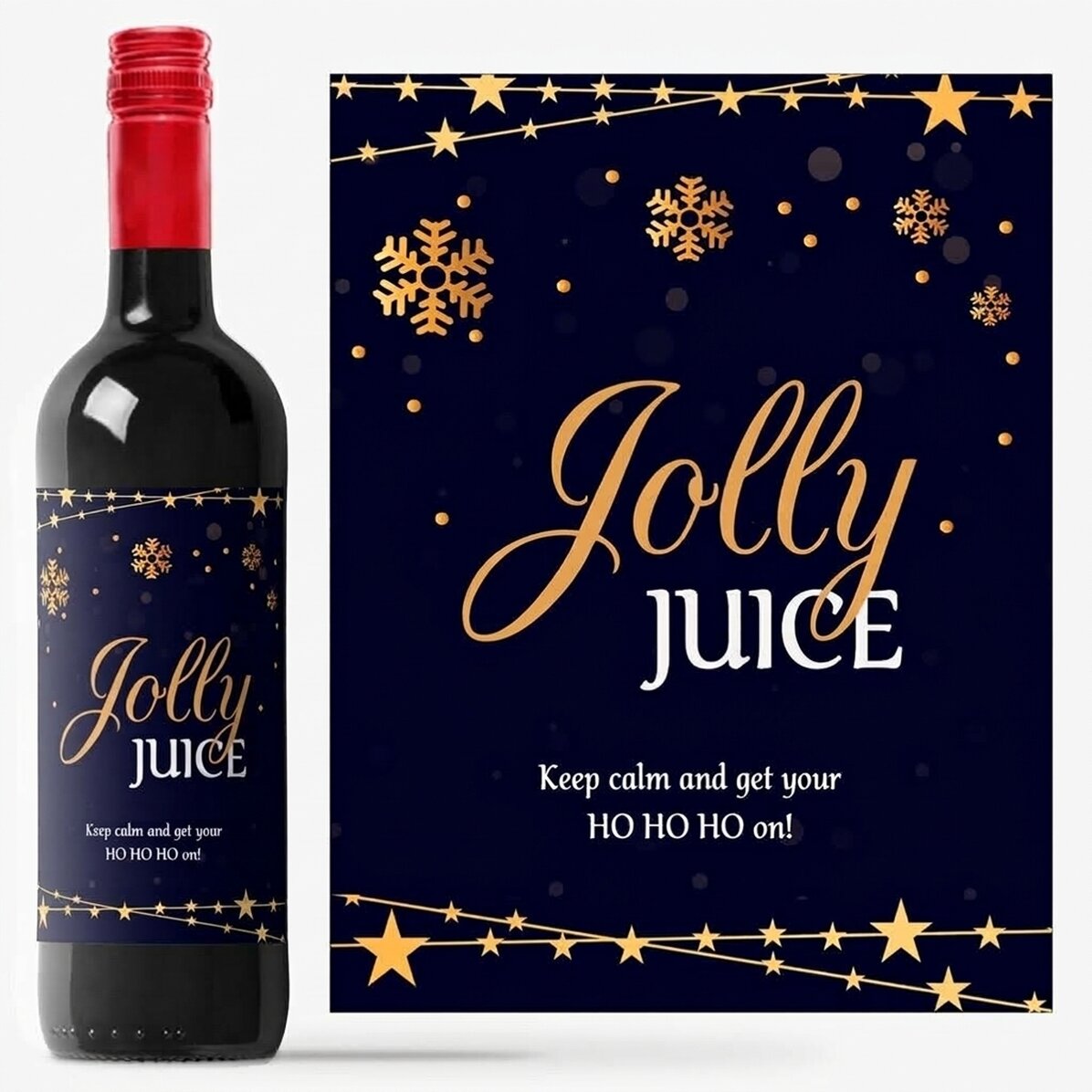 Személyre szabott bor szöveggel - Jolly juice