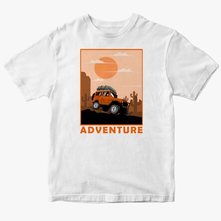 Tricou din bumbac pentru copii personalizat - Adventure 