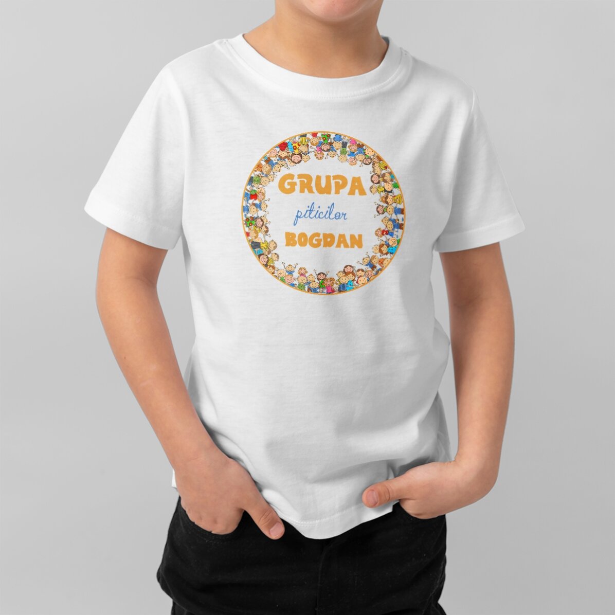 Tricou din bumbac pentru copii personalizat cu mesaj - Copilasi