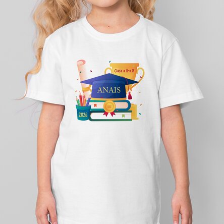 Személyre szabott pamut póló gyerekeknek szöveggel - Absolventa