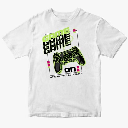 Tricou din bumbac pentru copii personalizat - Game
