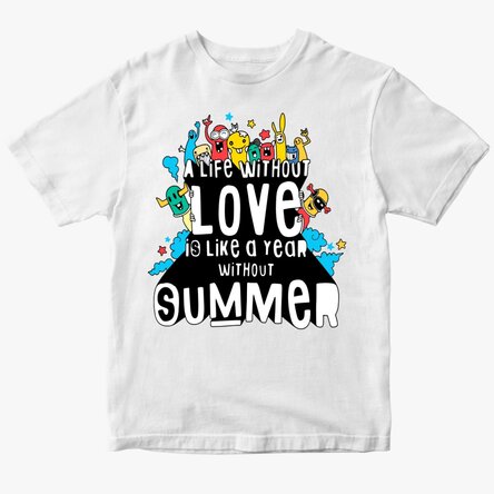 Tricou din bumbac pentru copii personalizat - Life with love