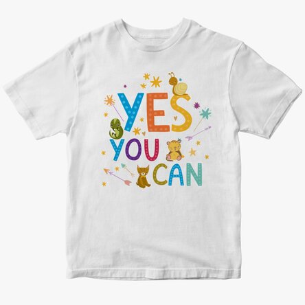 Tricou din bumbac pentru copii personalizat - Yes, you can