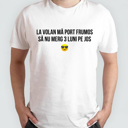 Tricou din bumbac personalizat cu mesaj 