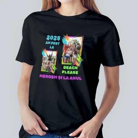 Tricou din bumbac personalizat cu poze și text - Festival Memories