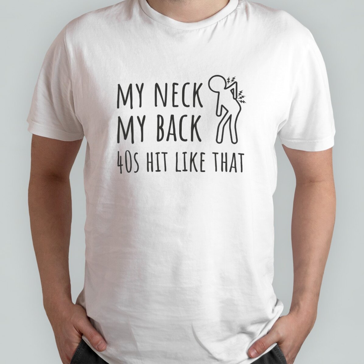 Tricou din bumbac personalizat cu text - Age pain