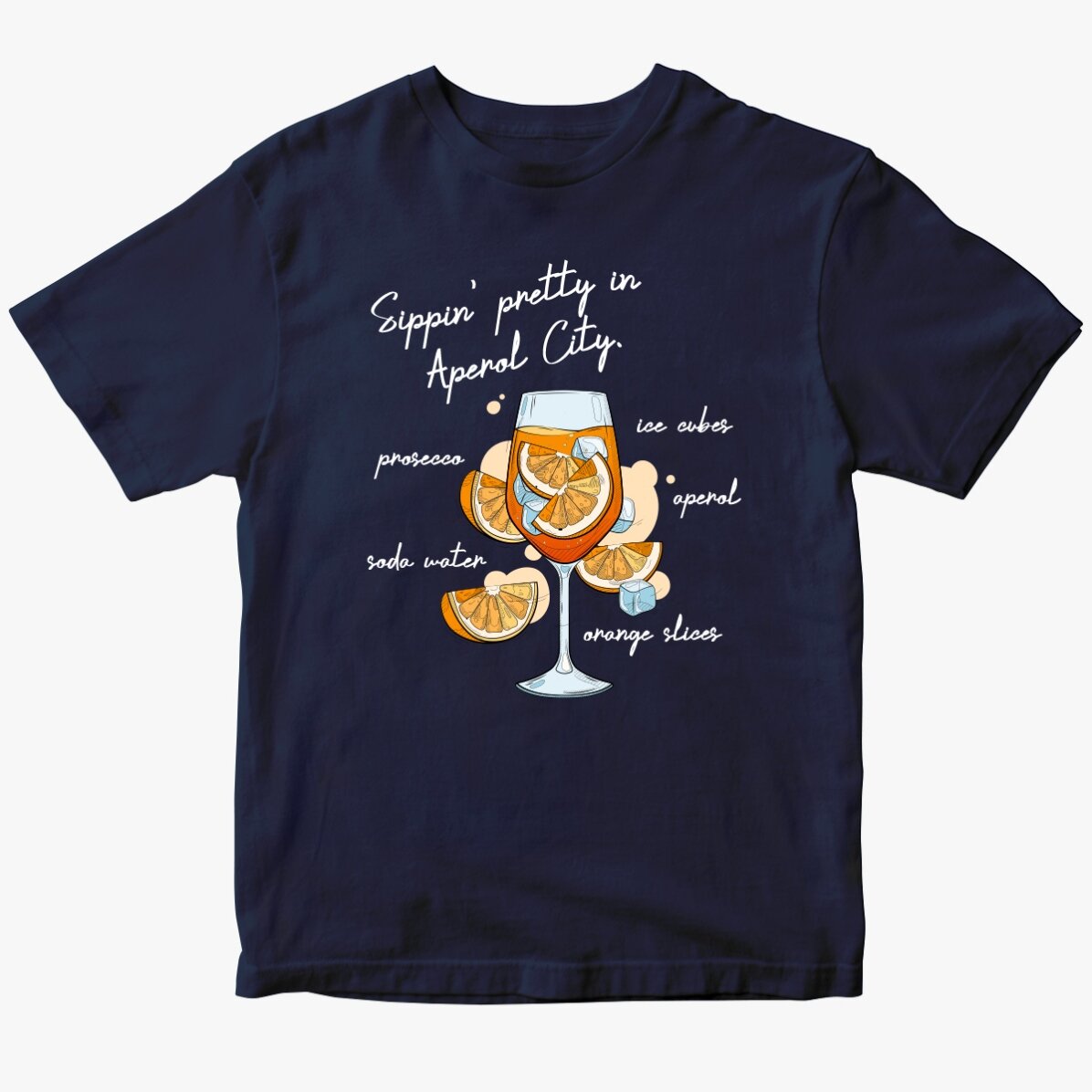 Tricou din bumbac personalizat cu text - Aperol