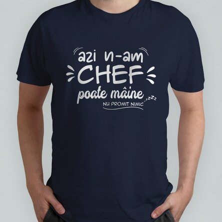 Tricou din bumbac personalizat cu text - Azi n-am chef