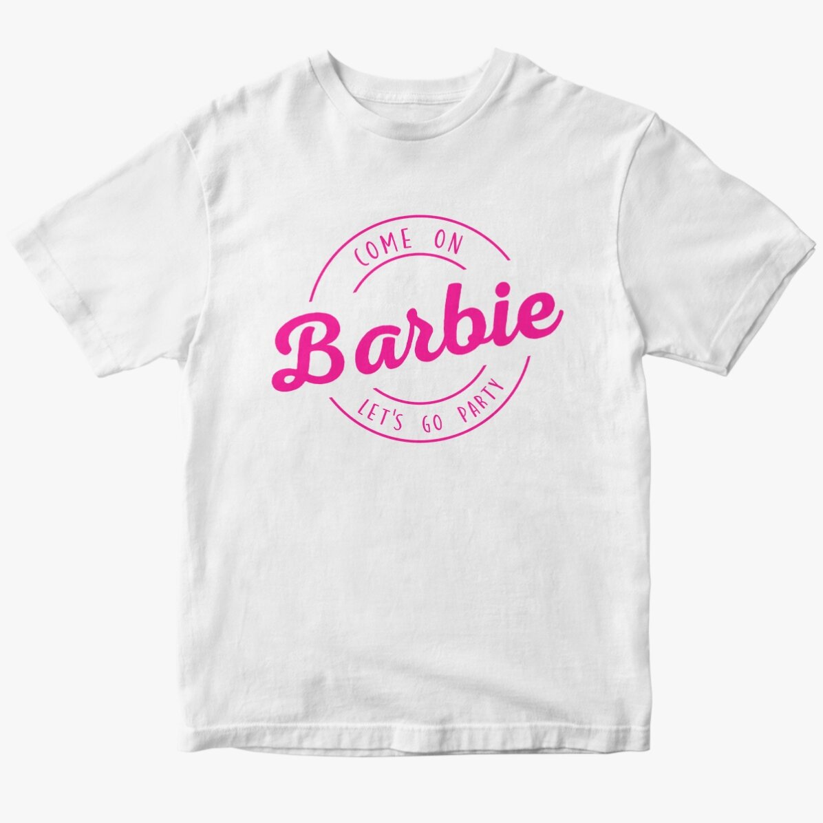 Személyre szabott pamut póló szöveggel - Barbie