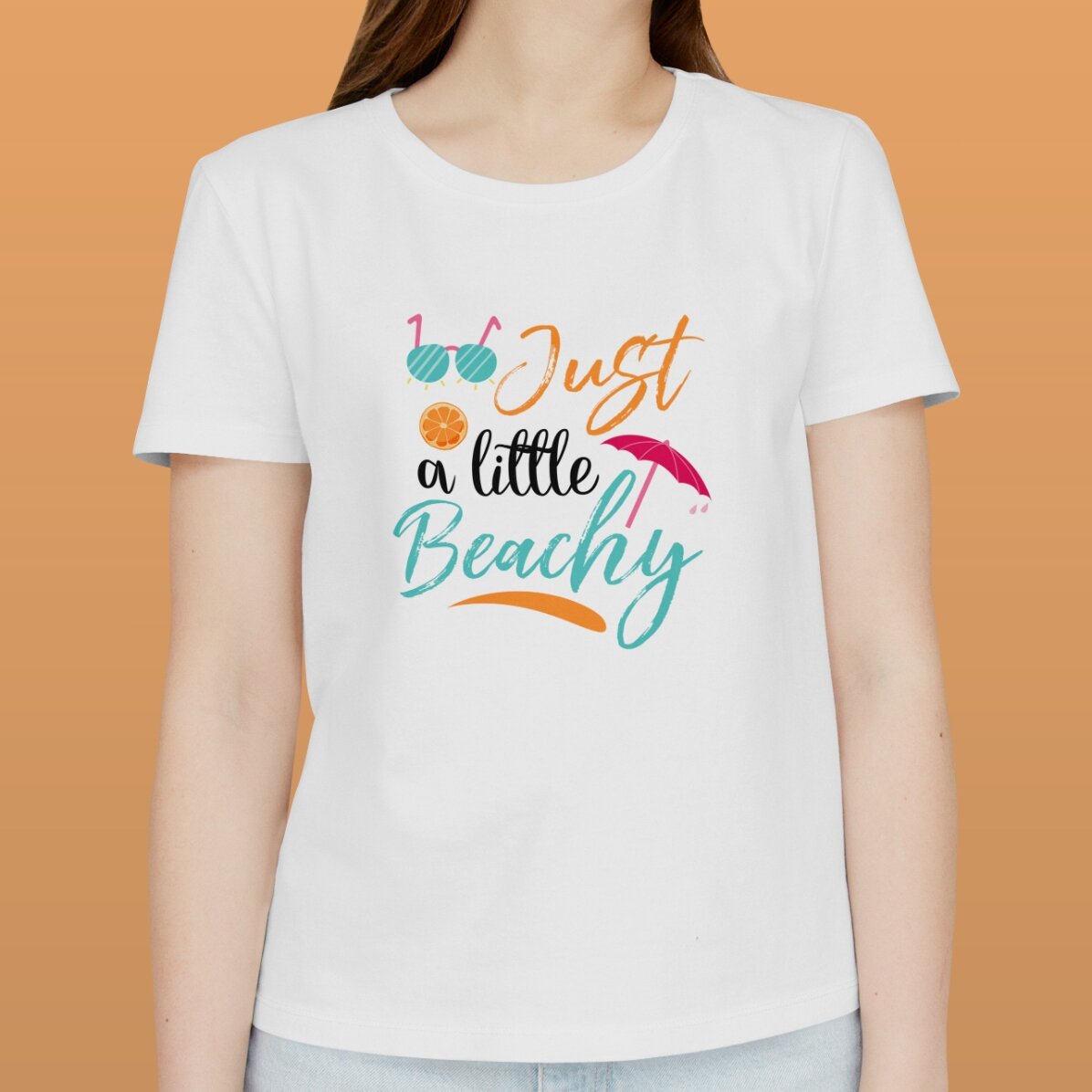 Tricou din bumbac personalizat cu text - Beach