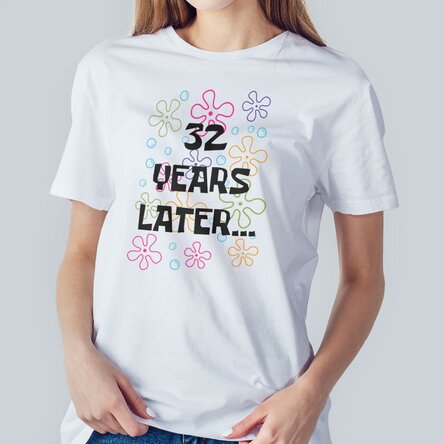 Tricou din bumbac personalizat cu text - Bikini Bottom Birthday