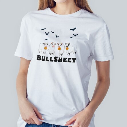 Tricou din bumbac personalizat cu text - BullSheet
