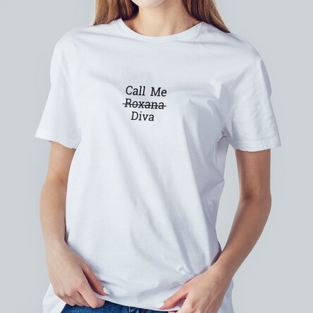 Tricou din bumbac personalizat cu text - Call me