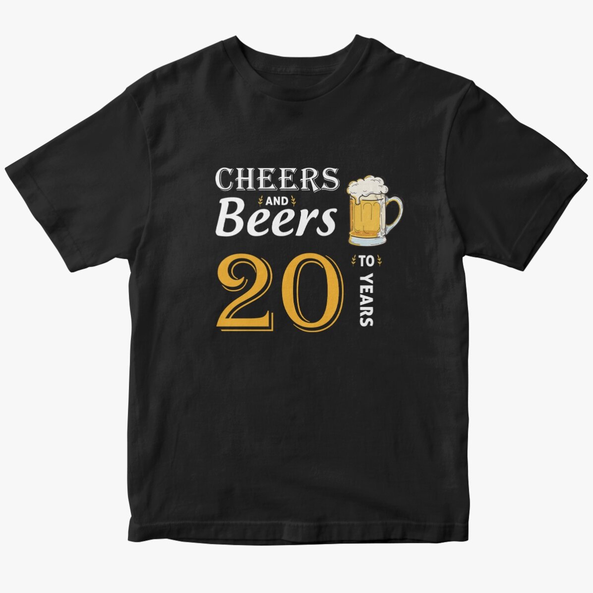 Egyedi pamut póló szöveggel - Cheers and Beers