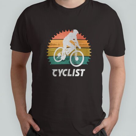 Tricou din bumbac personalizat cu text - Ciclist