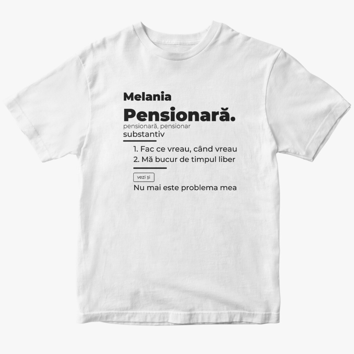 Egyedi pamut póló szöveggel - Nyugdíjas definíciója