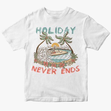 Tricou din bumbac personalizat cu text - Endless holiday