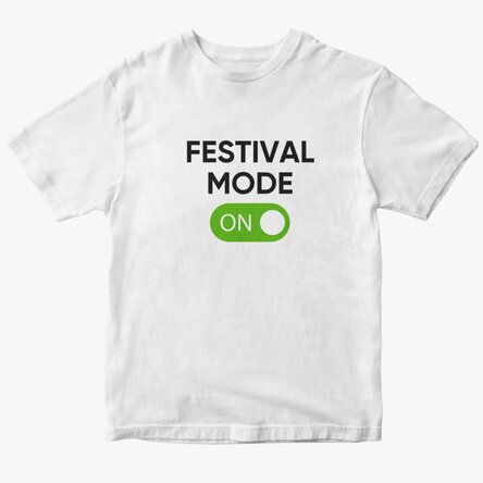 Személyre szabott pamut póló szöveggel - Festival Mode