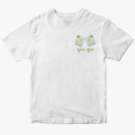 Tricou din bumbac personalizat cu text - Gin-gin