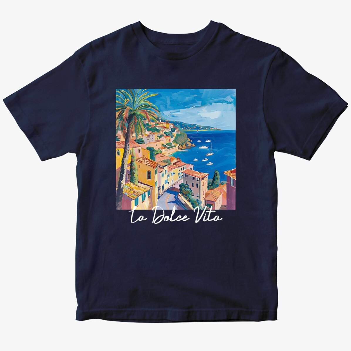 Tricou din bumbac personalizat cu text - La Dolce Vita