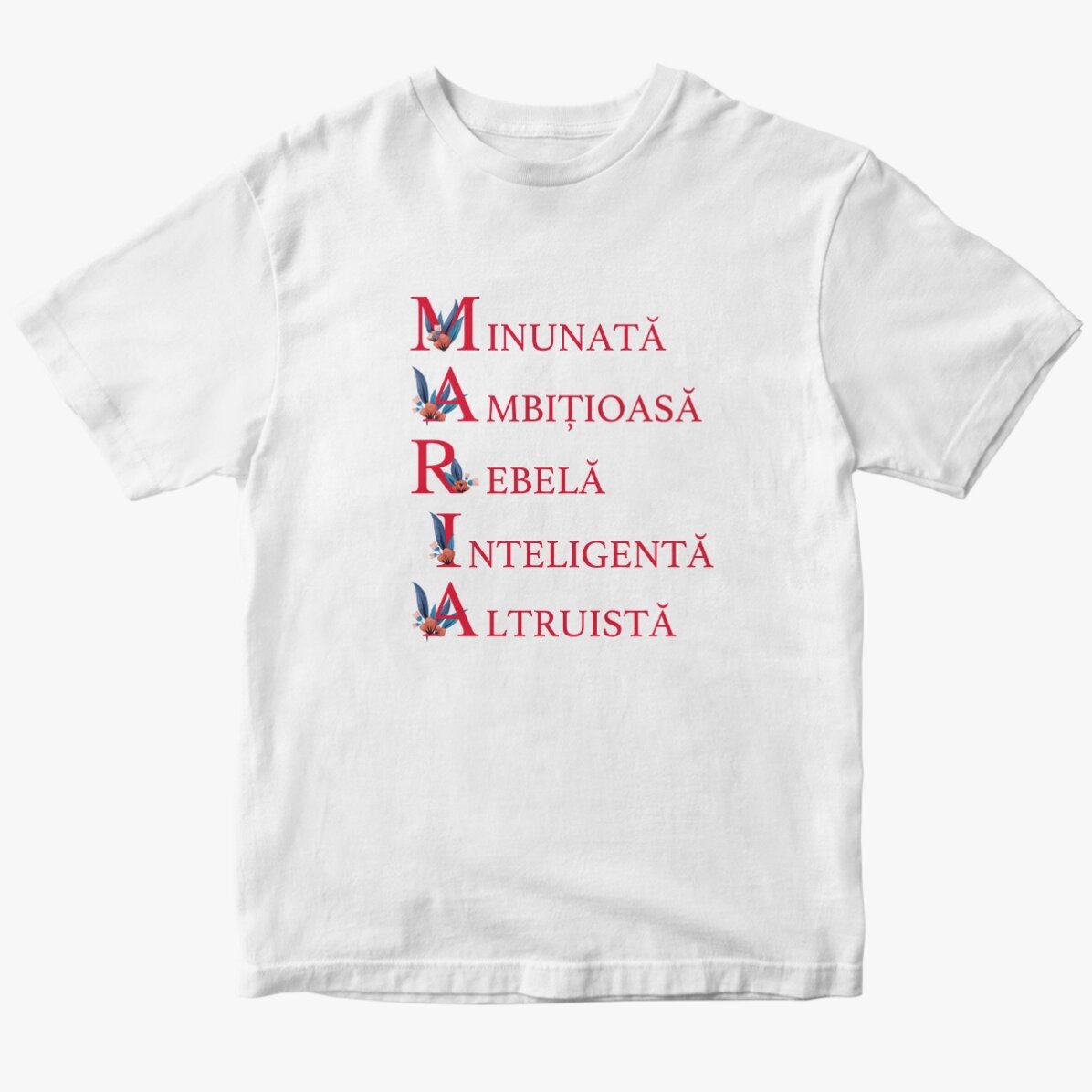 Egyedi pamut póló szöveggel - Maria