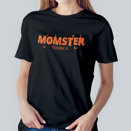 Tricou din bumbac personalizat cu text - Momster