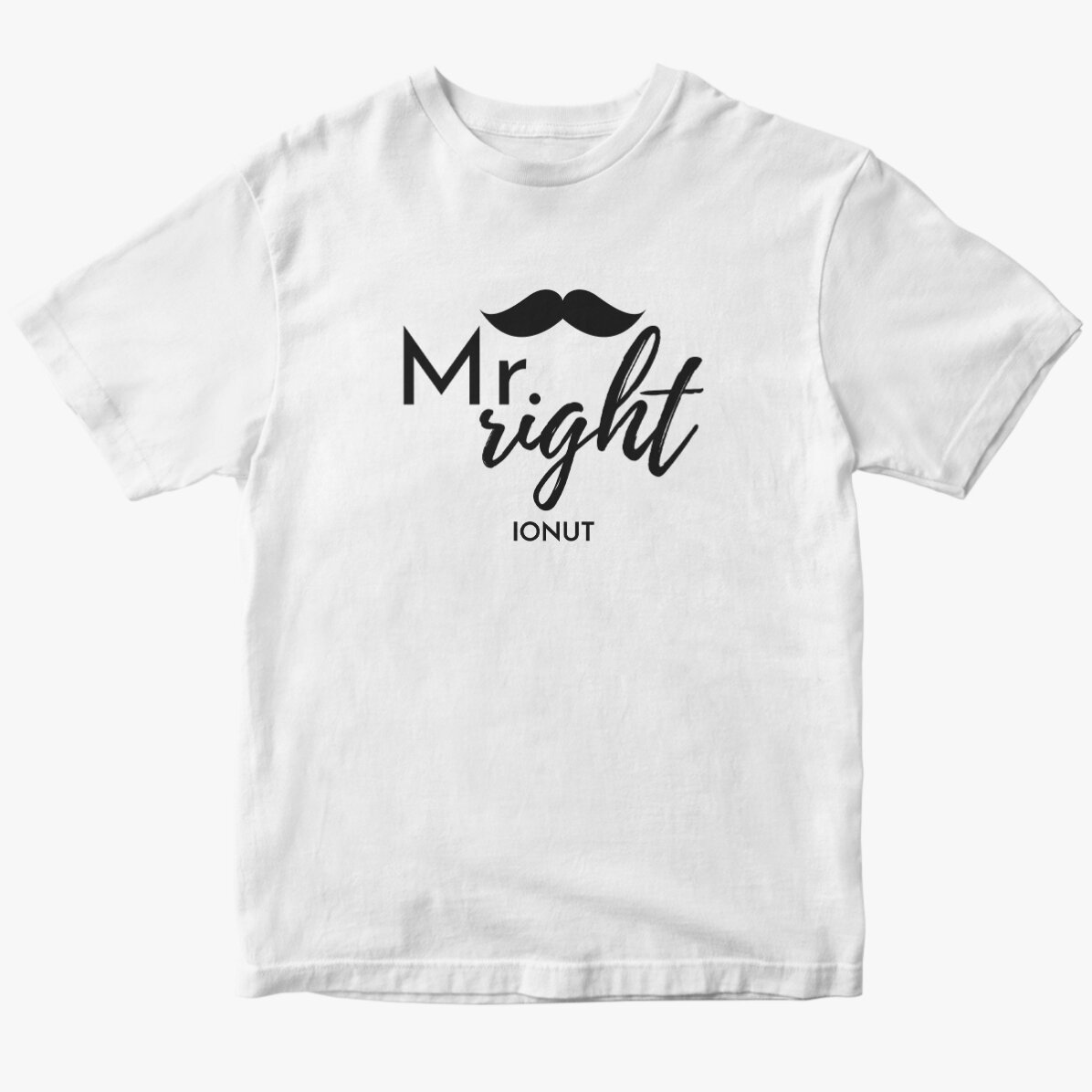 Egyedi pamut póló szöveggel - Mr. Right