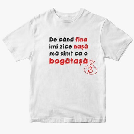 Egyedi pamut póló szöveggel - Nasa bogatasa