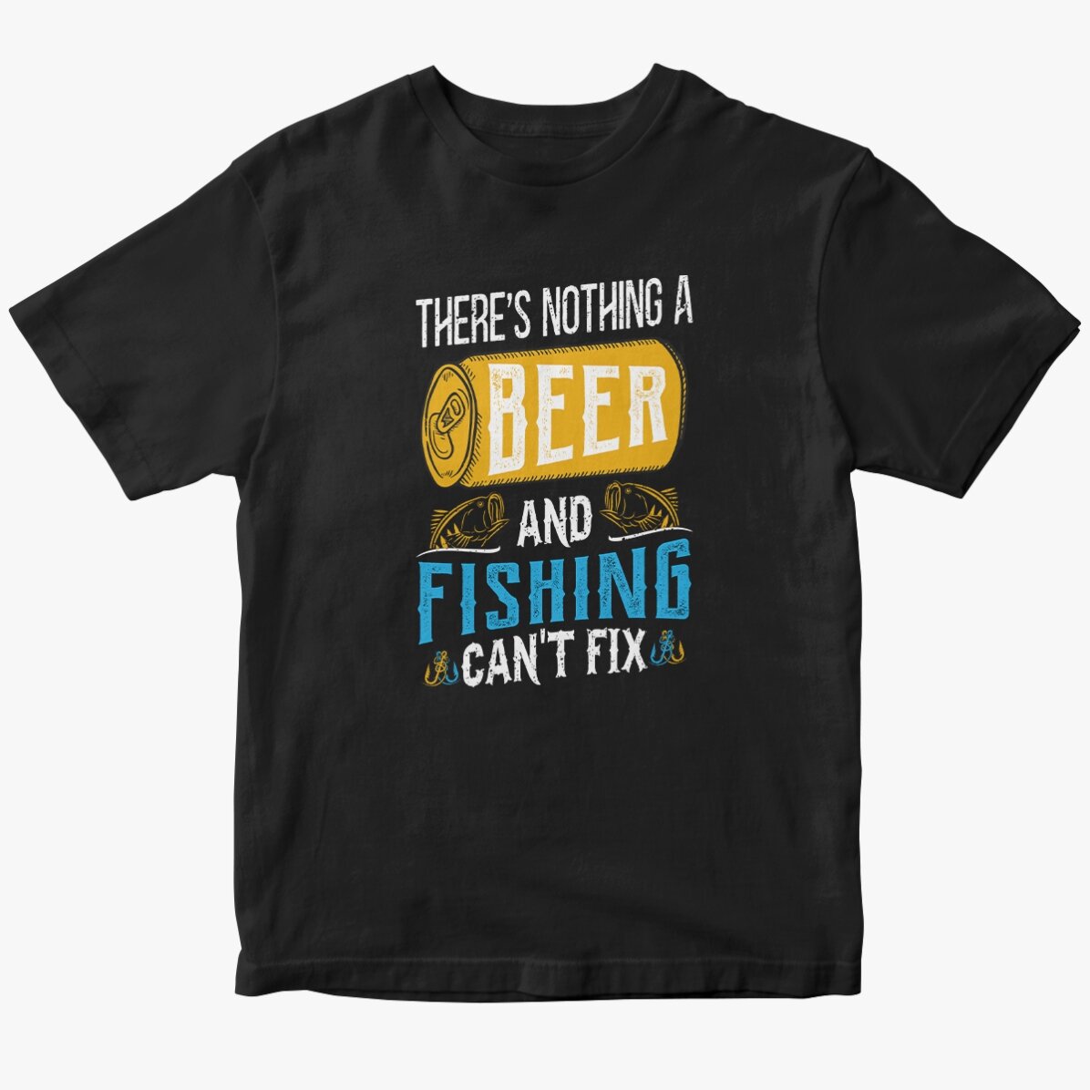 Személyre szabott pamut póló szöveggel halászok számára