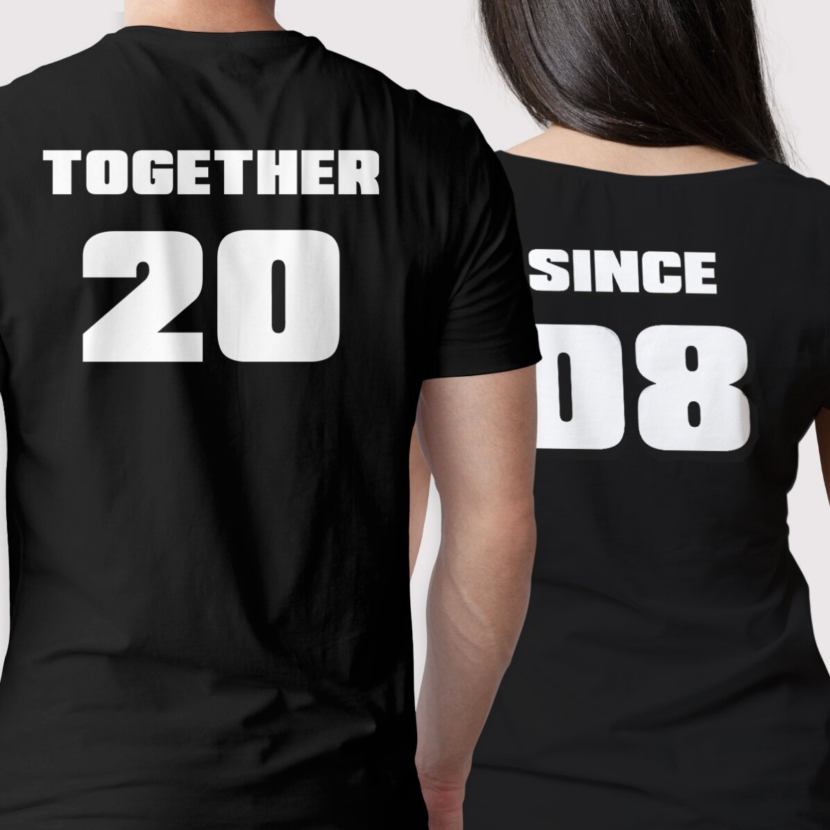 Tricou din bumbac personalizat cu text și număr pe spate