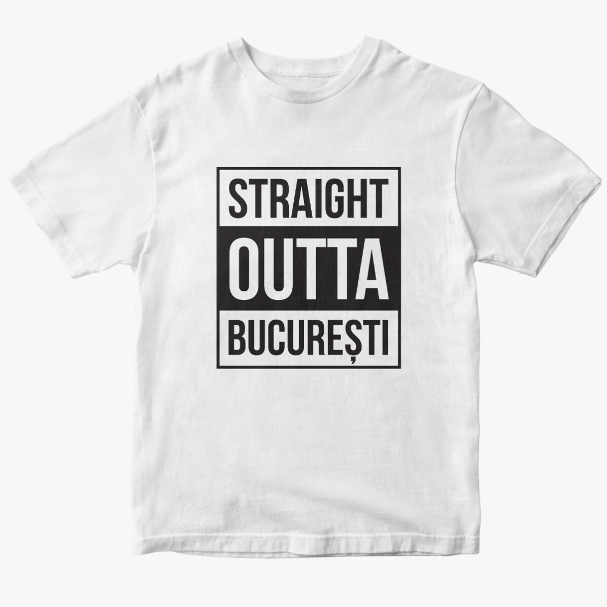 Egyedi pamut póló szöveggel - Straight outta