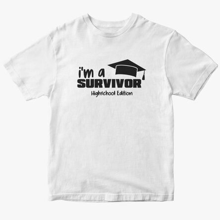 Egyedi pamut póló szöveggel - Survivor