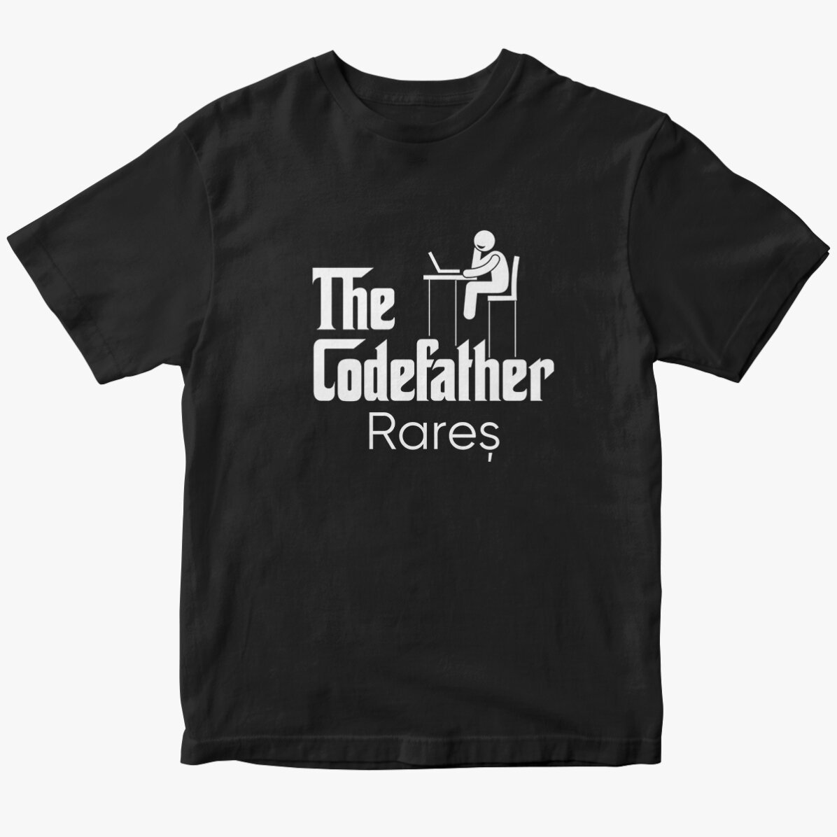 Egyedi pamut póló szöveggel - The codefather