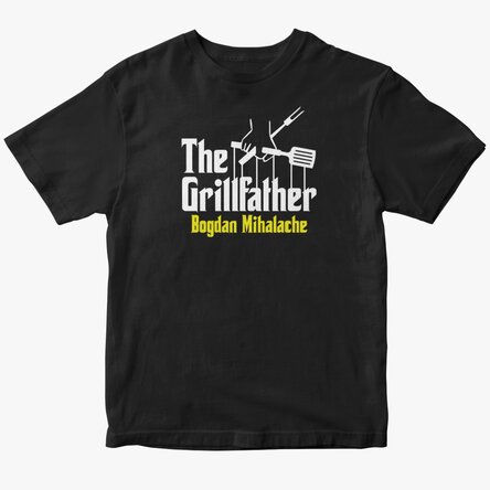 Egyedi pamut póló szöveggel - The grillfather